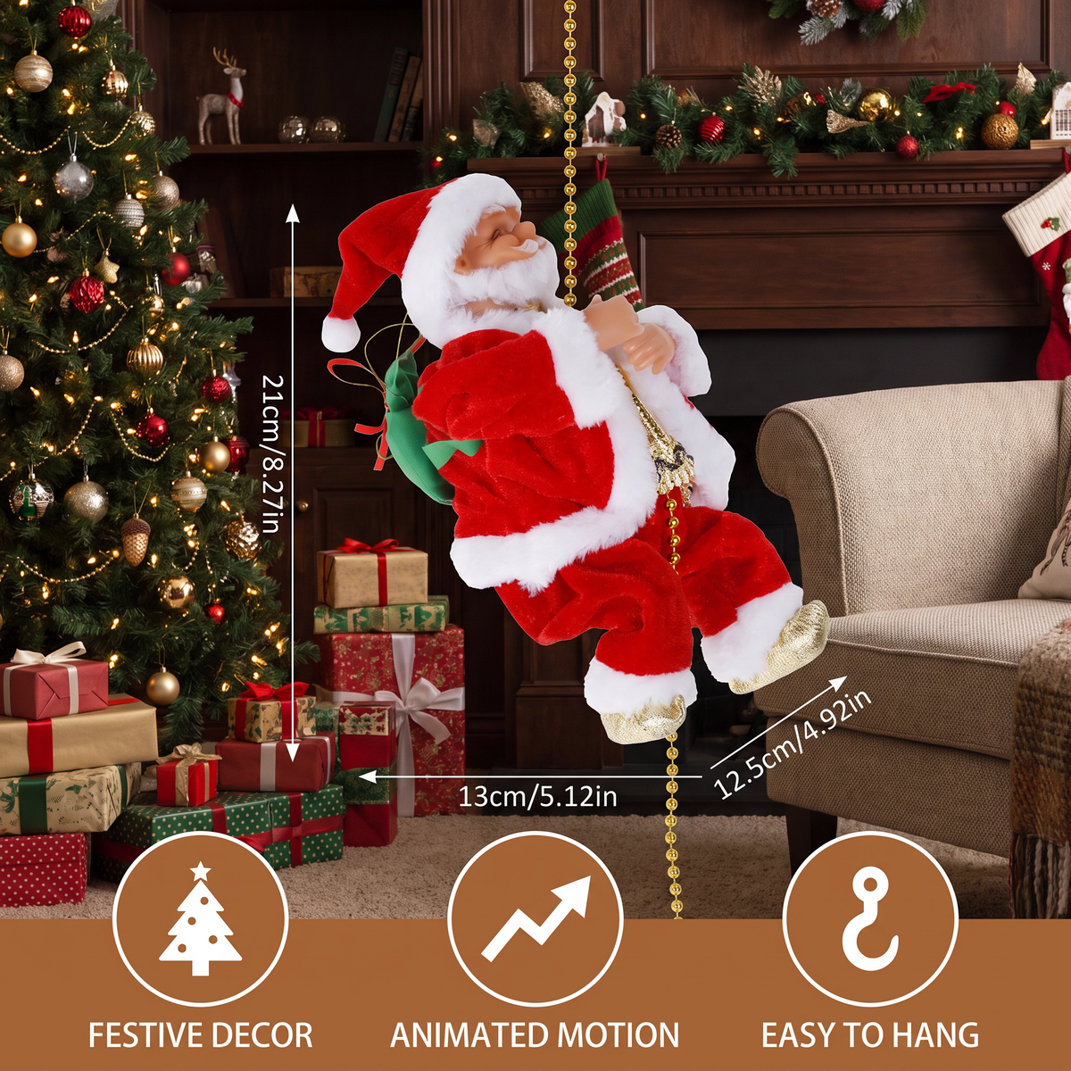 Climbing Santa Claus Toy