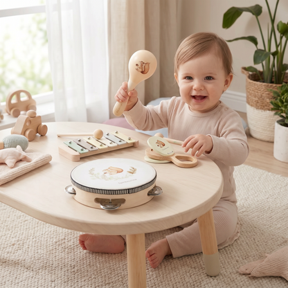 Montessori Wooden Musical Instruments Set for Babies – Sensory Learning Toy