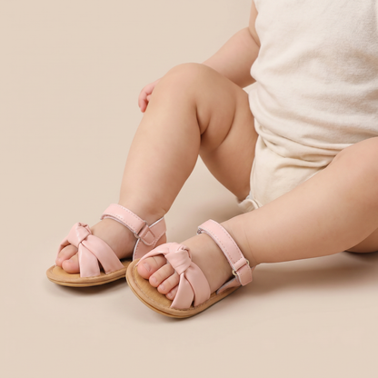 Wide Bow Strap Sandals