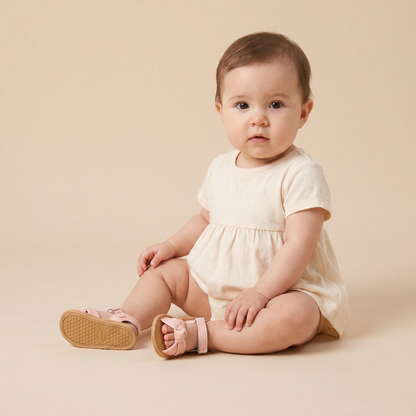 Wide Bow Strap Sandals