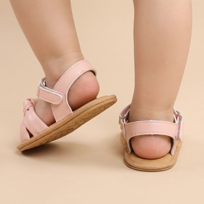 Wide Bow Strap Sandals