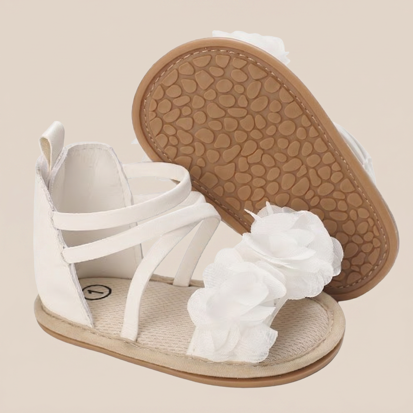 Gladiator Ruffle Flower Sandals