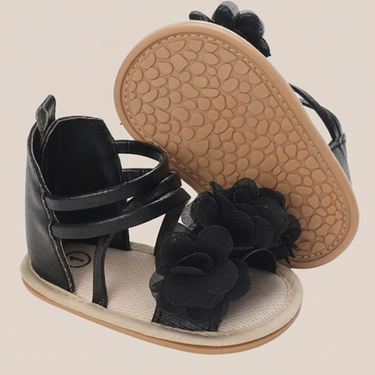Gladiator Ruffle Flower Sandals