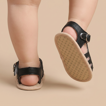 Fringe Embroidered Caged Sandals