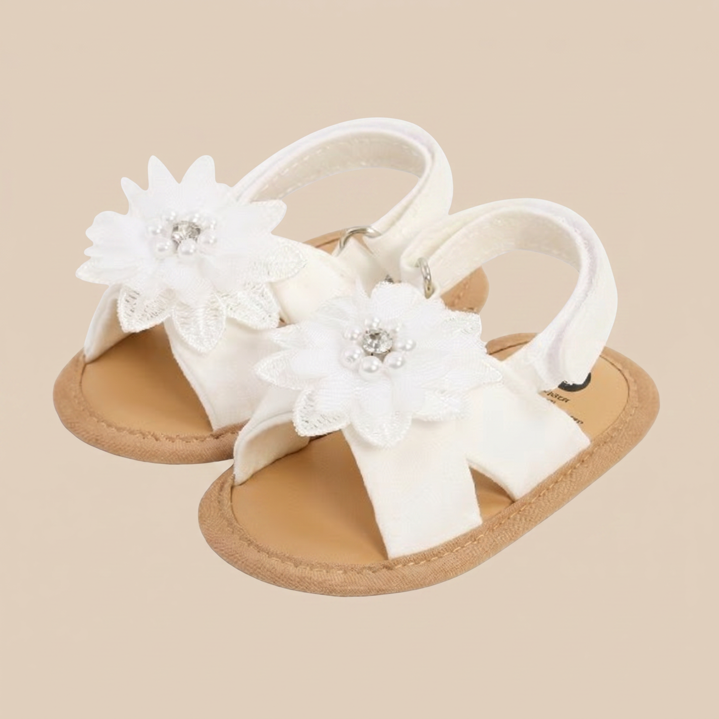 Flower Bow Slingback Sandals