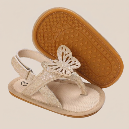 Glitter Butterfly Thong Sandals