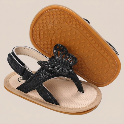 Glitter Butterfly Thong Sandals