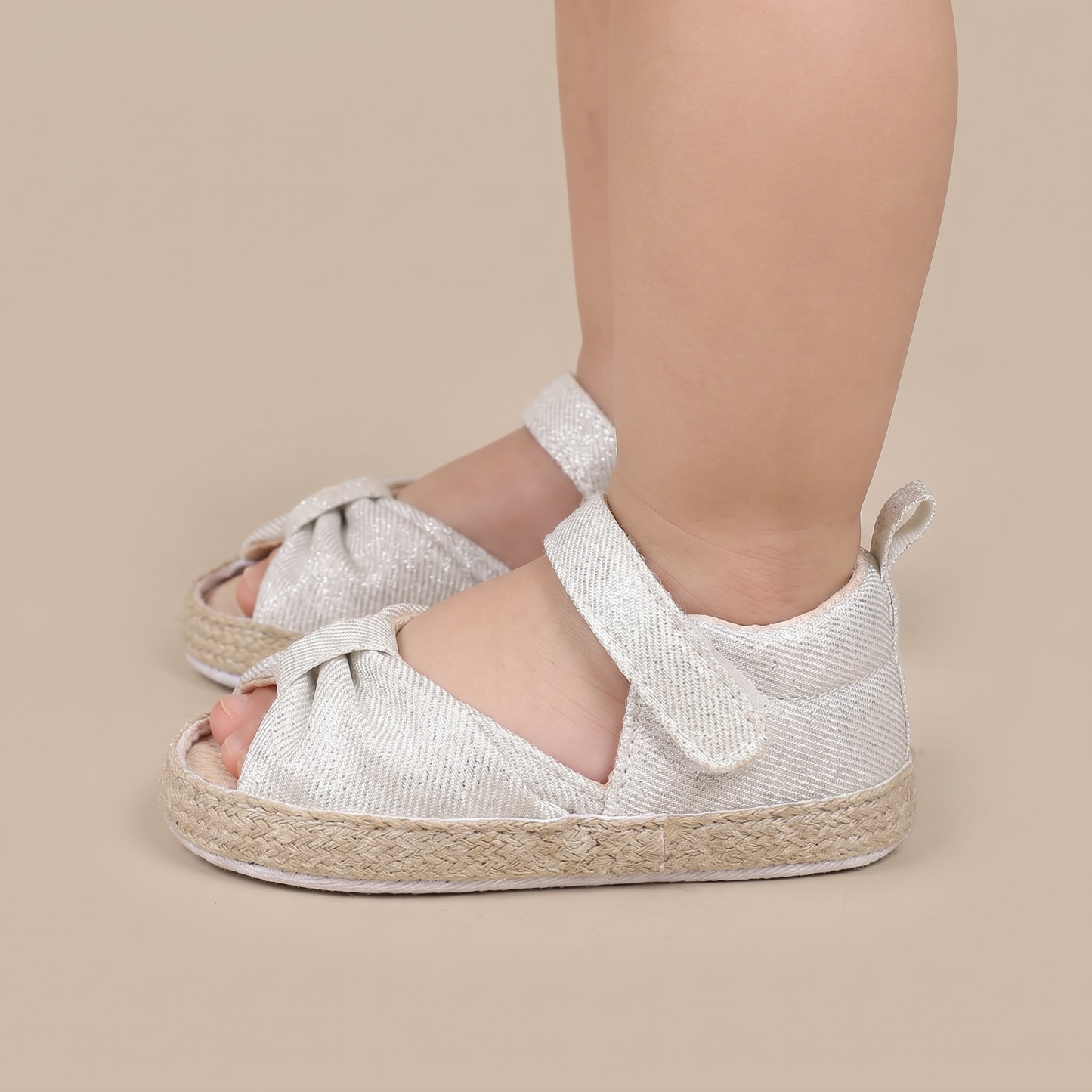 Espadrille Bow T-Strap Sandals