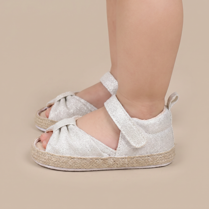 Espadrille Bow T-Strap Sandals