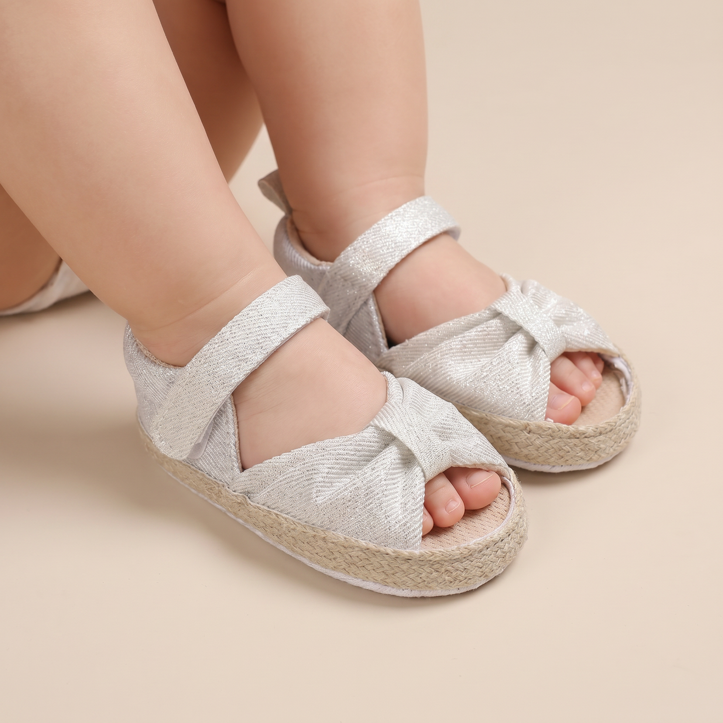 Espadrille Bow T-Strap Sandals