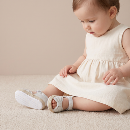 Espadrille Bow T-Strap Sandals