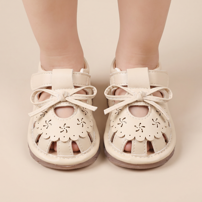 Cutout Bow Tie Sandals