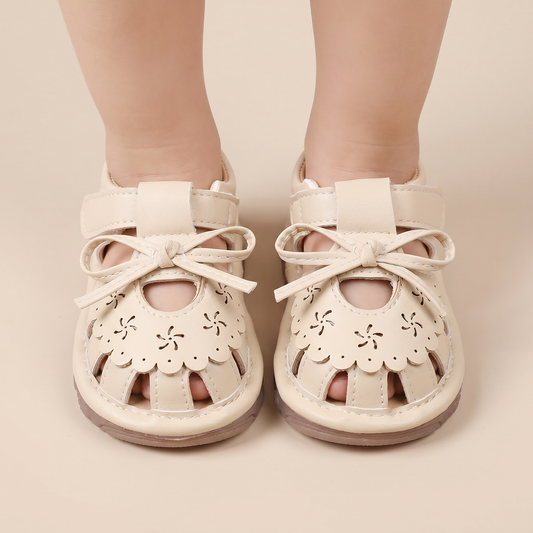 Cutout Bow Tie Sandals