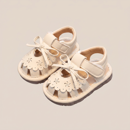 Cutout Bow Tie Sandals