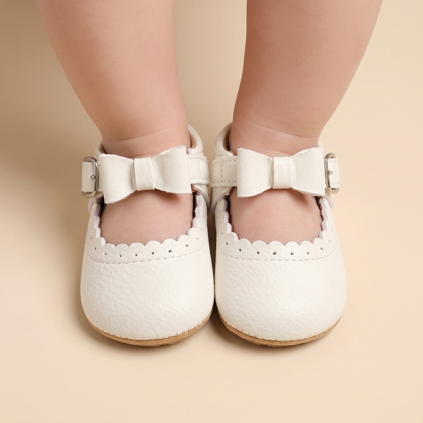 Scallop Bow Mary Jane Shoes