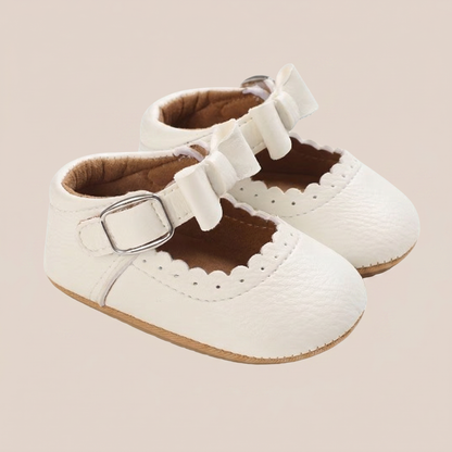 Scallop Bow Mary Jane Shoes