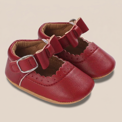 Scallop Bow Mary Jane Shoes