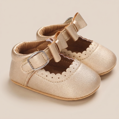 Scallop Bow Mary Jane Shoes