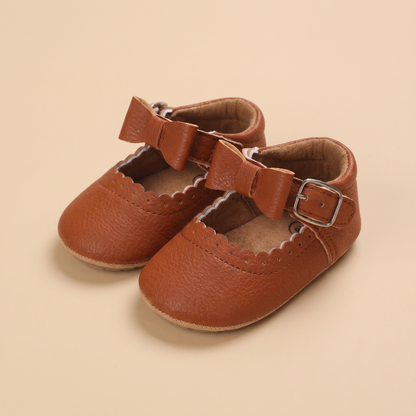 Scallop Bow Mary Jane Shoes