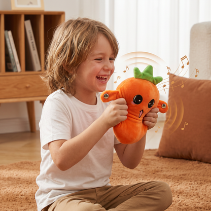 Interactive Fruit Plush Toy for Kids – Sensory Rhythm & Music Toy