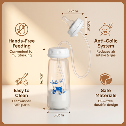 Hands-free Baby Feeding Bottle