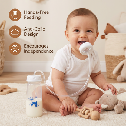 Hands-free Baby Feeding Bottle