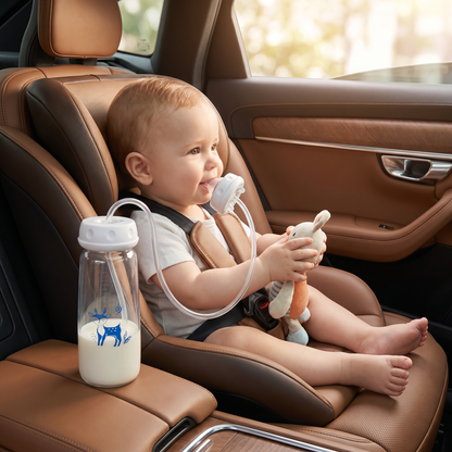 Hands-free Baby Feeding Bottle