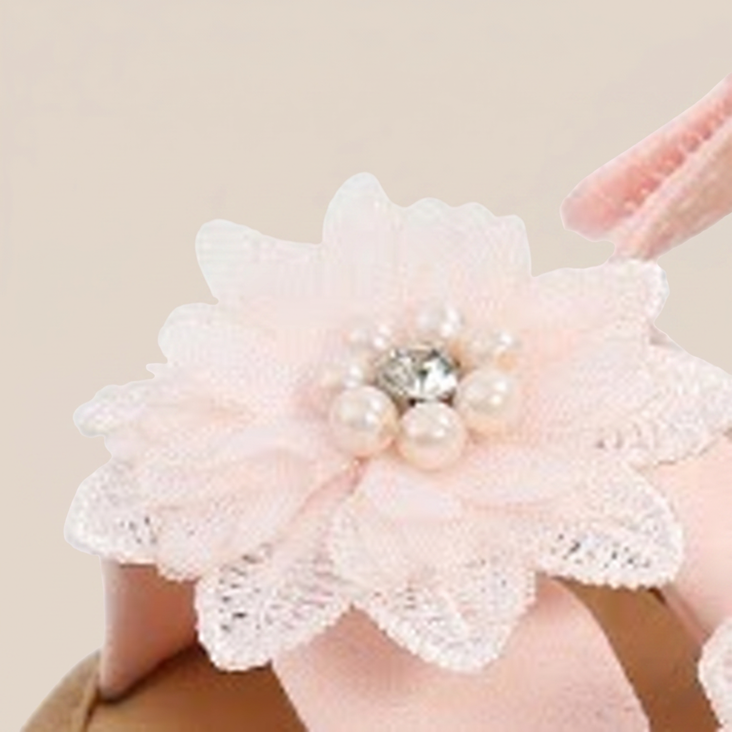 Flower Bow Slingback Sandals