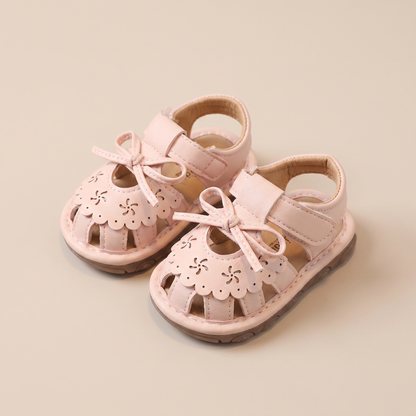Cutout Bow Tie Sandals