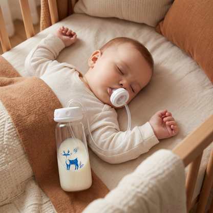 Hands-free Baby Feeding Bottle