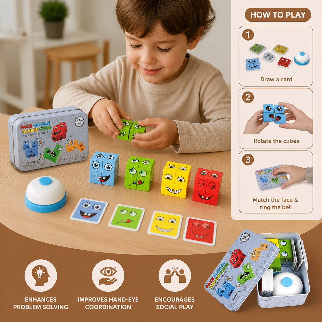 Face Puzzle Cube Game