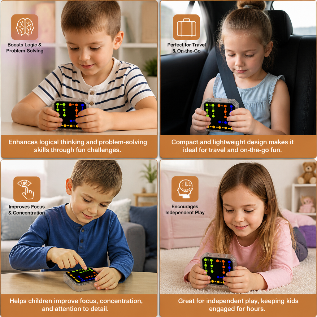 Smart Line LED Logic Puzzle Game – 800+ Brain Challenge Levels