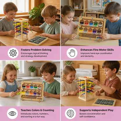 3-Piece Montessori Play and Development Puzzle Set for Children