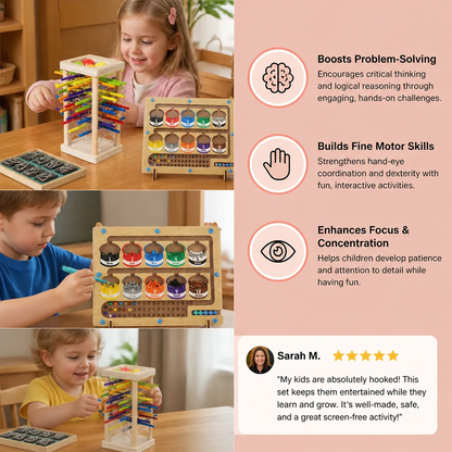 3-Piece Montessori Play and Development Puzzle Set for Children