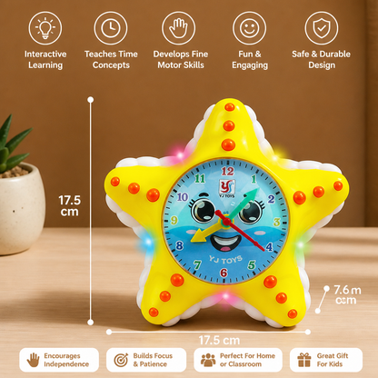 Starfish Clock Learning Toy – Interactive Time Teaching Toy for Kids