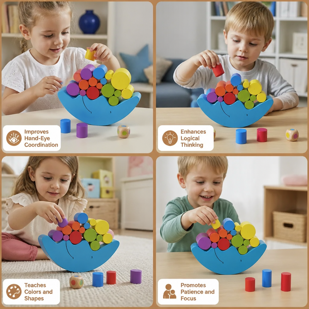 Colorful Stacking Toy – Educational Toy for Kids with Colors and Shapes