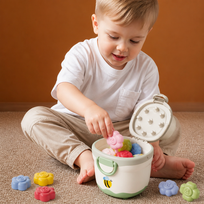 Montessori Flower Pot Color & Number Matching Learning Game