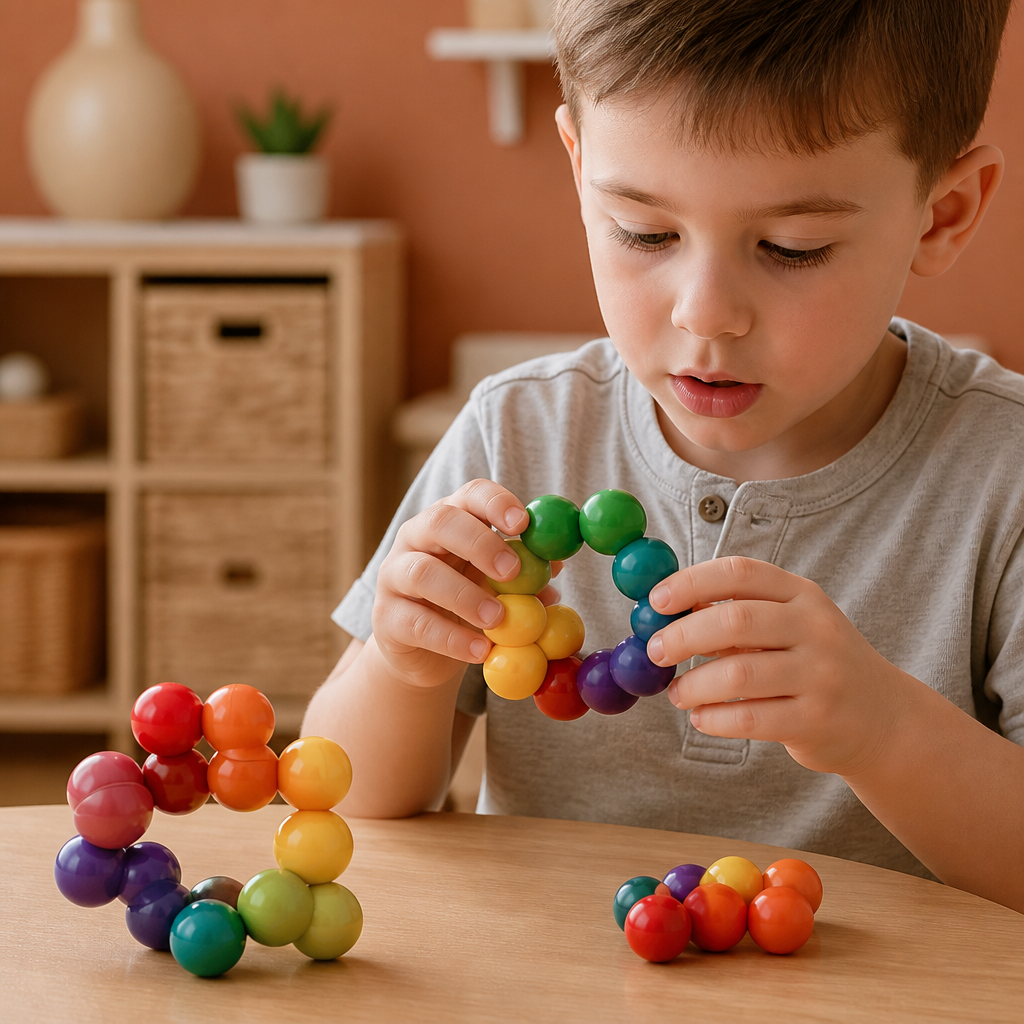 Colorful 3D Ball Building Set – Creative Construction & Fine Motor Skills Learning Toy for Kids