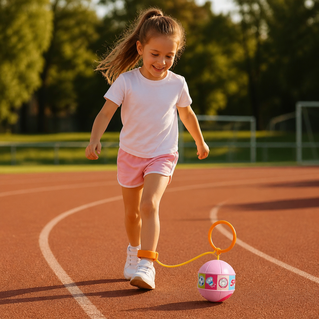 Interactive Skip Ball Ankle Swing Toy for Kids
