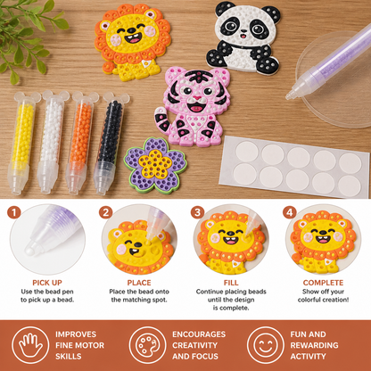 DIY Bead Art Pen Kit – Create & Decorate Animal Designs