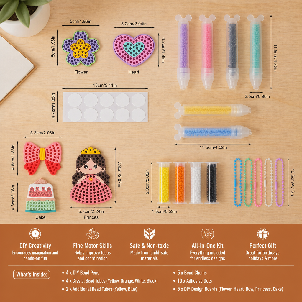 DIY Bead Art Pen Kit – Create & Decorate Animal Designs