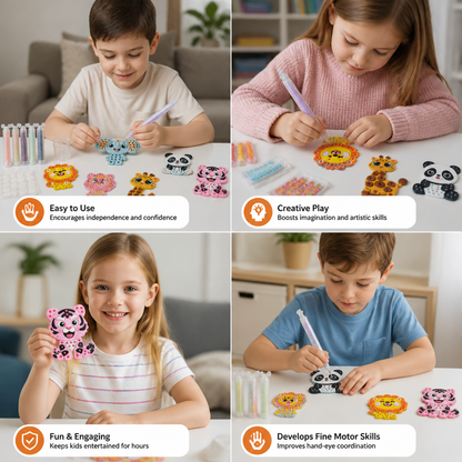 DIY Bead Art Pen Kit – Create & Decorate Animal Designs