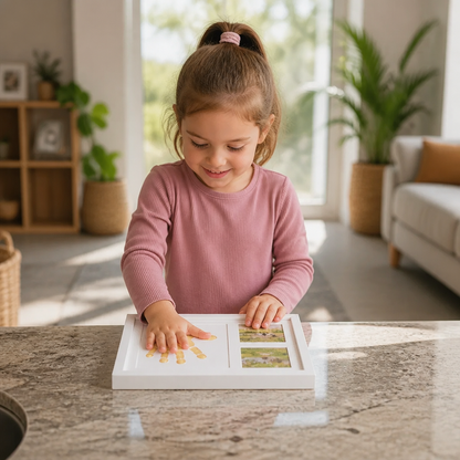 DIY Kids Handprint Keepsake Frame Kit – Hand Impression & Photo Display