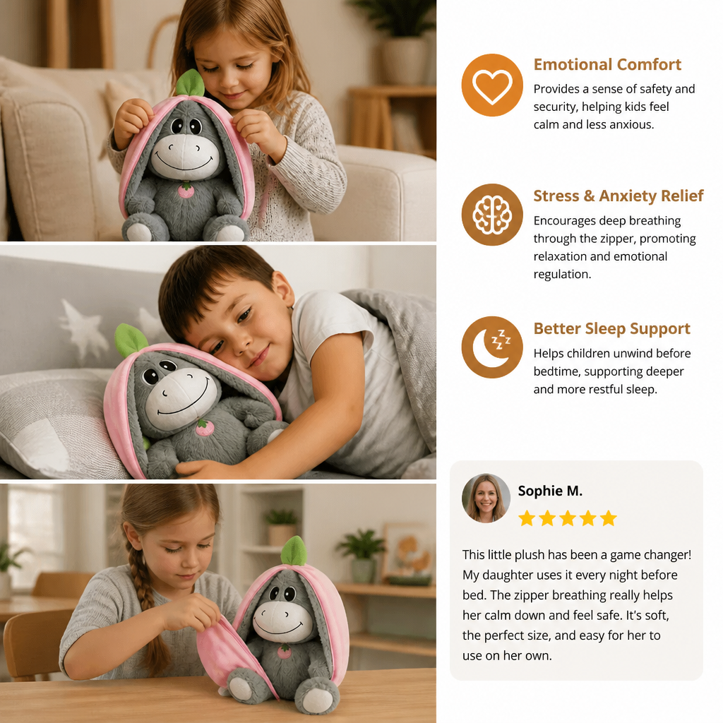 Breathing Donkey Plush Toy