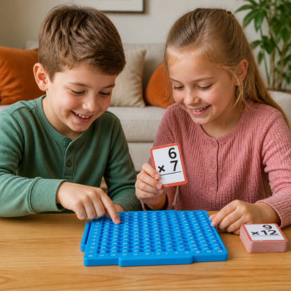 Math Learning Cards Set with Calculation Board – Addition, Subtraction, Multiplication & Division