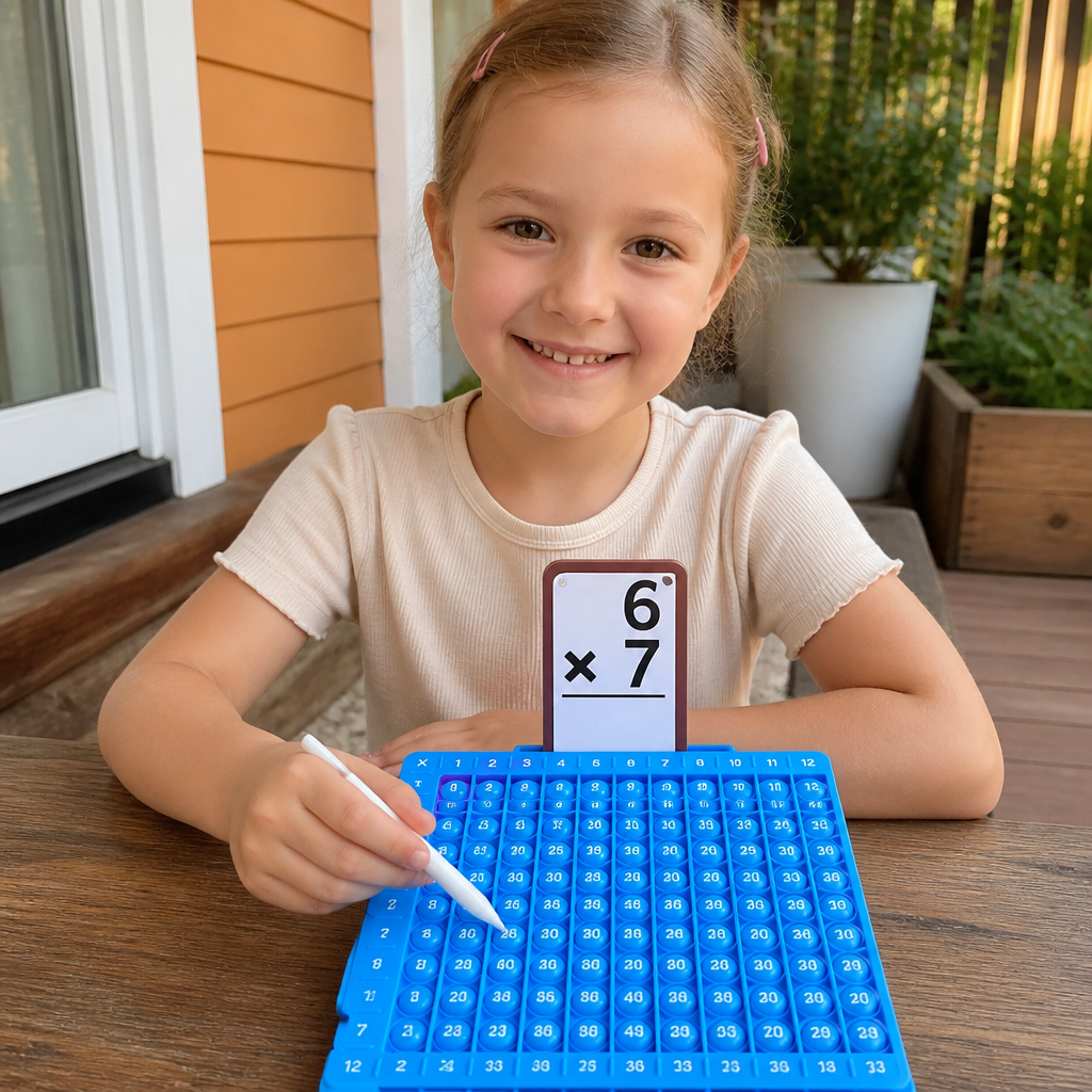 Math Learning Cards Set with Calculation Board – Addition, Subtraction, Multiplication & Division