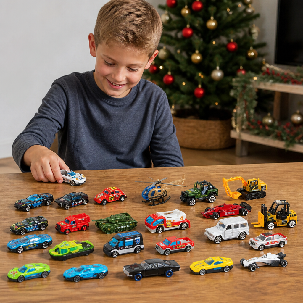 Christmas Die-Cast Car Advent Calendar for Kids