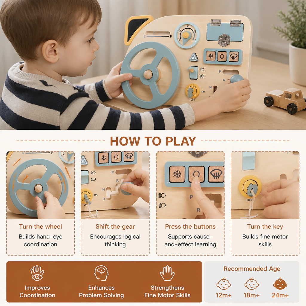 Explorer Steering Wheel – Montessori Steering Control