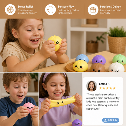 Dumpling Squishy Advent Calendar with Mystery Fidget Surprises