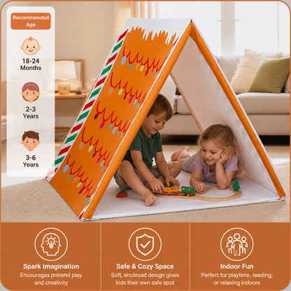 Christmas Gingerbread House Play Tent for Kids